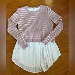 Ripe Maternity Nursing Peplum Tunic Top- size XS